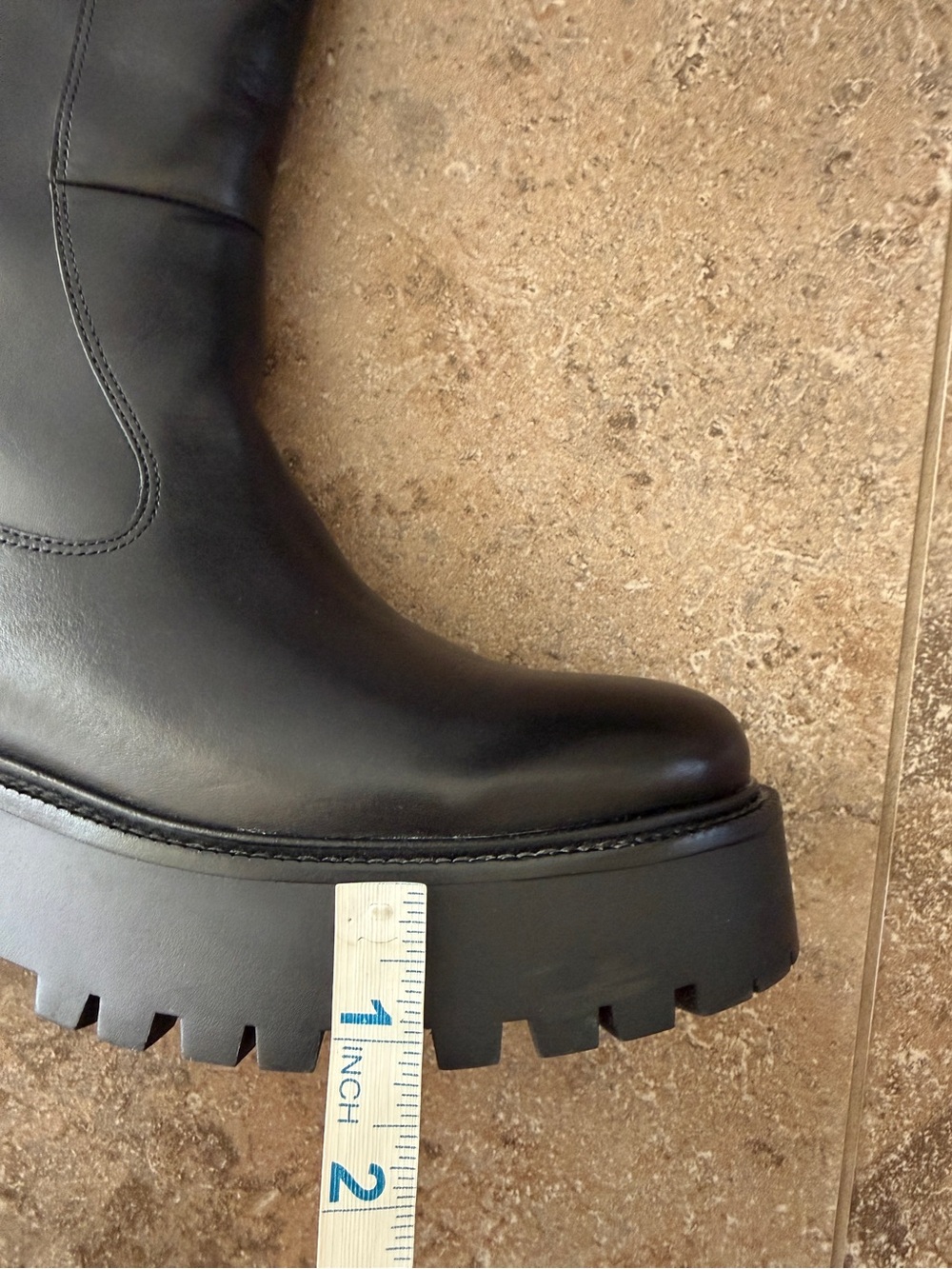 EUC Sam Edelman Black Leather Elayna Knee High Boot - Picture 12 of 13